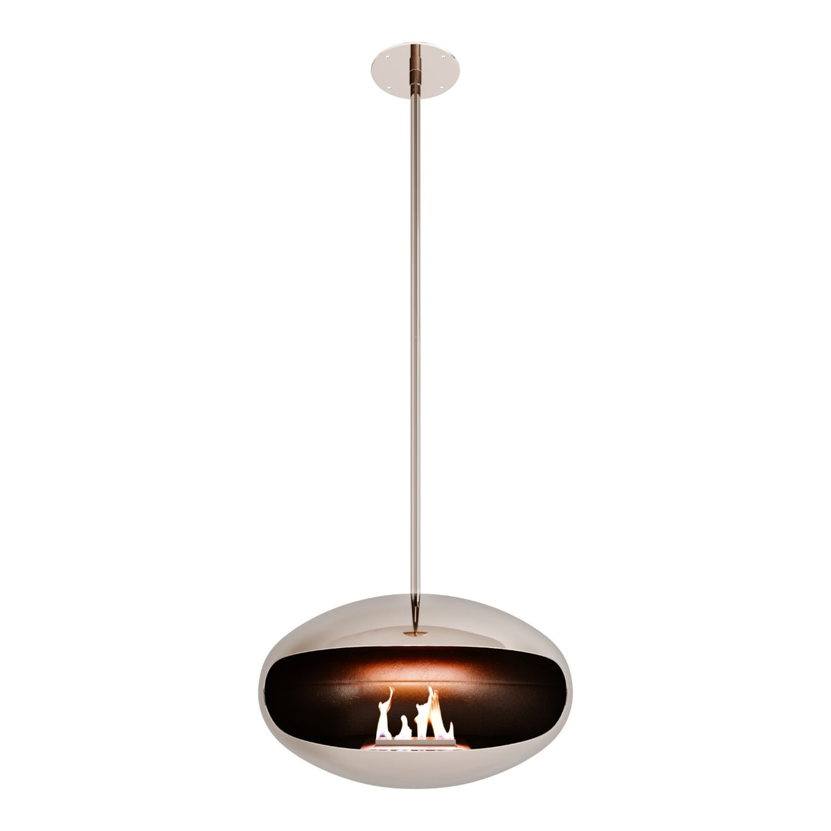 Cocoon Aeris - Polished Steel with Steel Pole