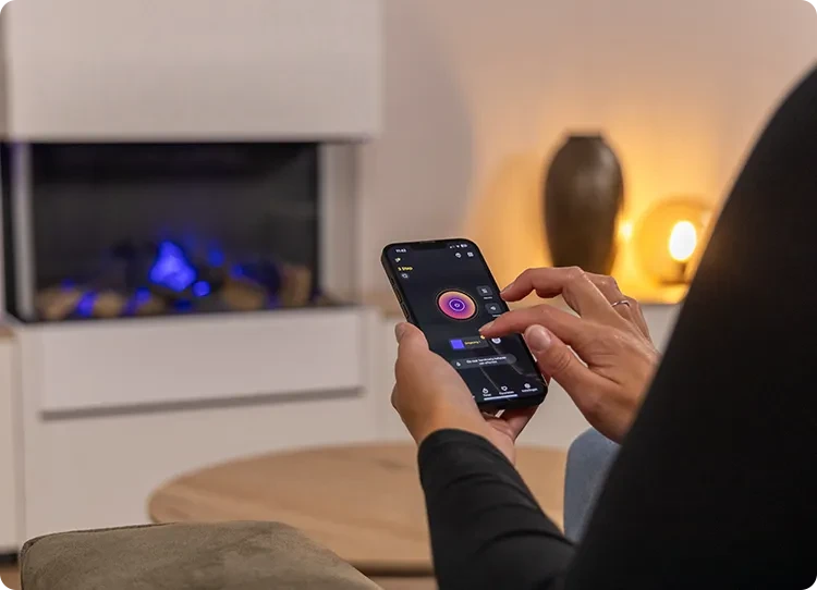 aplikacja Dimplex na smartfonie
