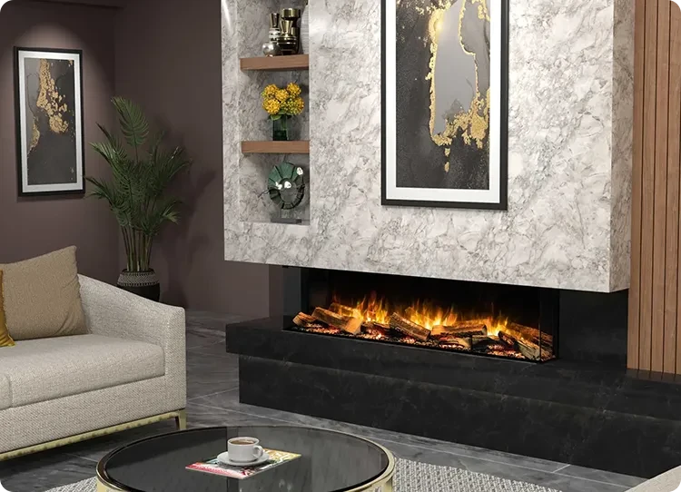 Wbudowany kominek Flamerite