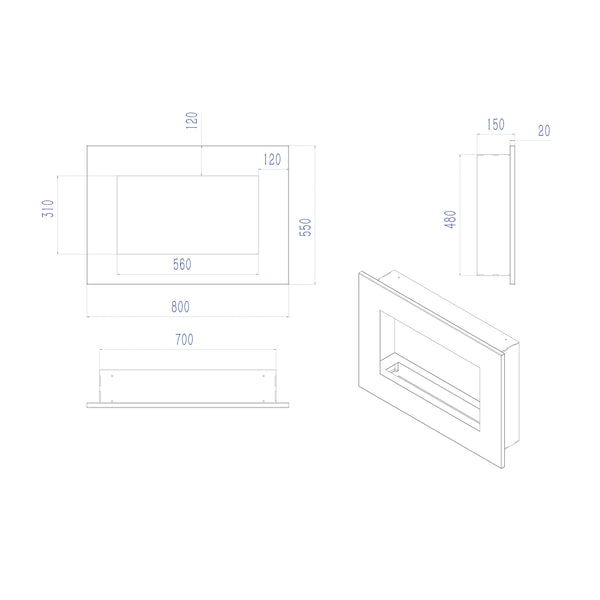 Murus 800 - Matte White