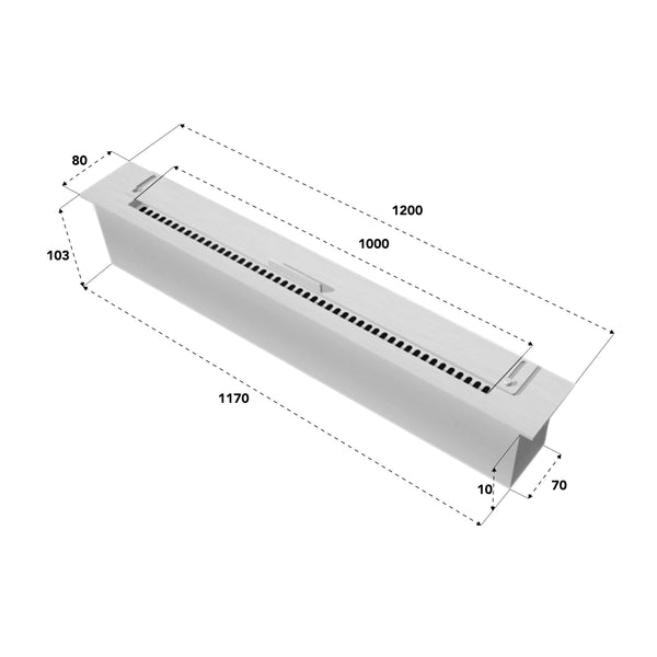 Palnik Slimline - 120 cm