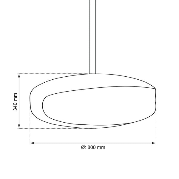 UFO-80 Mega Stal - Bio-kominek sufitowy