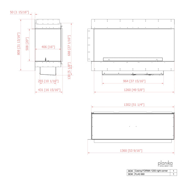 Forma 1200 Prawostronny