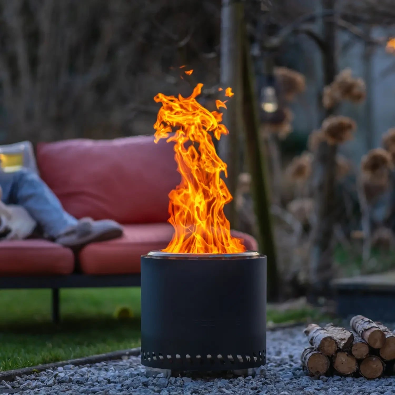 Ognisko na pellet Volcano Pellet Fire Pit Large – matowa czerń