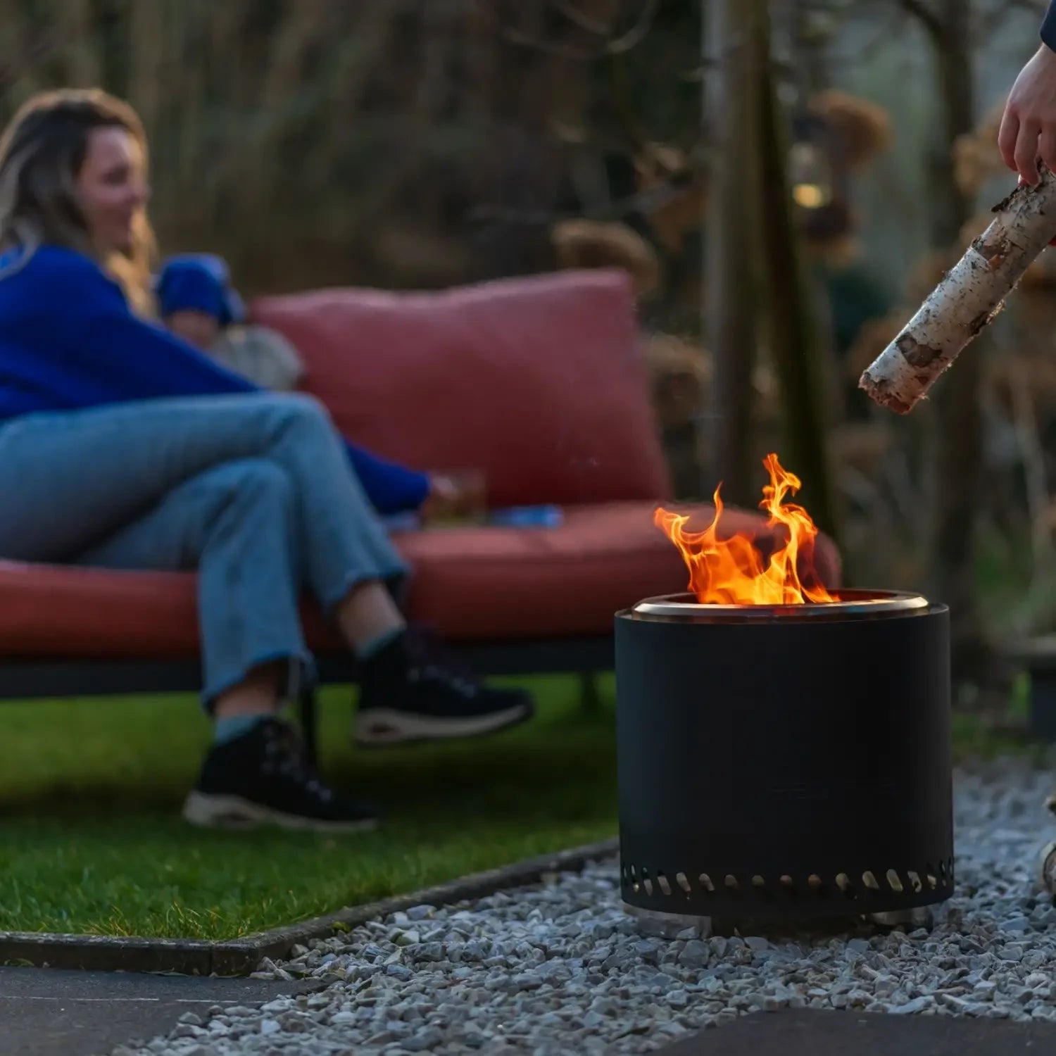 Ognisko na pellet Volcano Pellet Fire Pit Large – matowa czerń