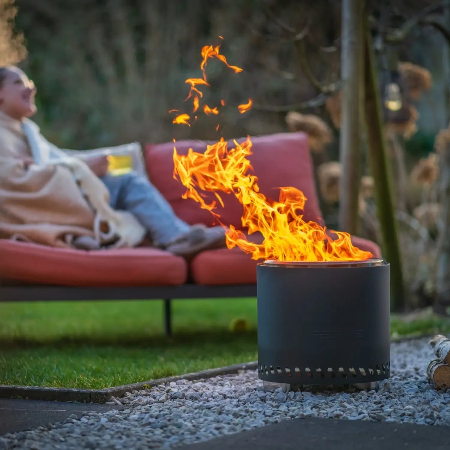 Ognisko na pellet Volcano Pellet Fire Pit Large – matowa czerń