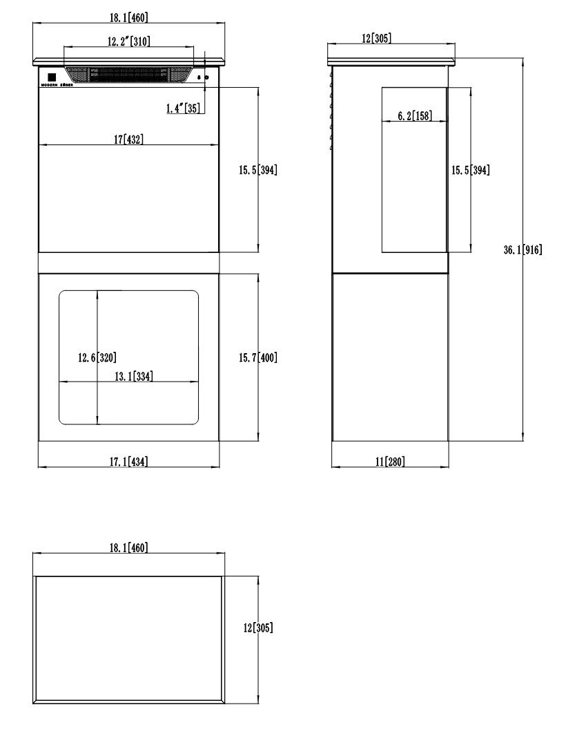 Tower + Stand - Czarny