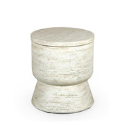 Cooler Table Round Travertine – Okrągły Stół Chłodzący z Kompozytu do Użytku Zewnętrznego
