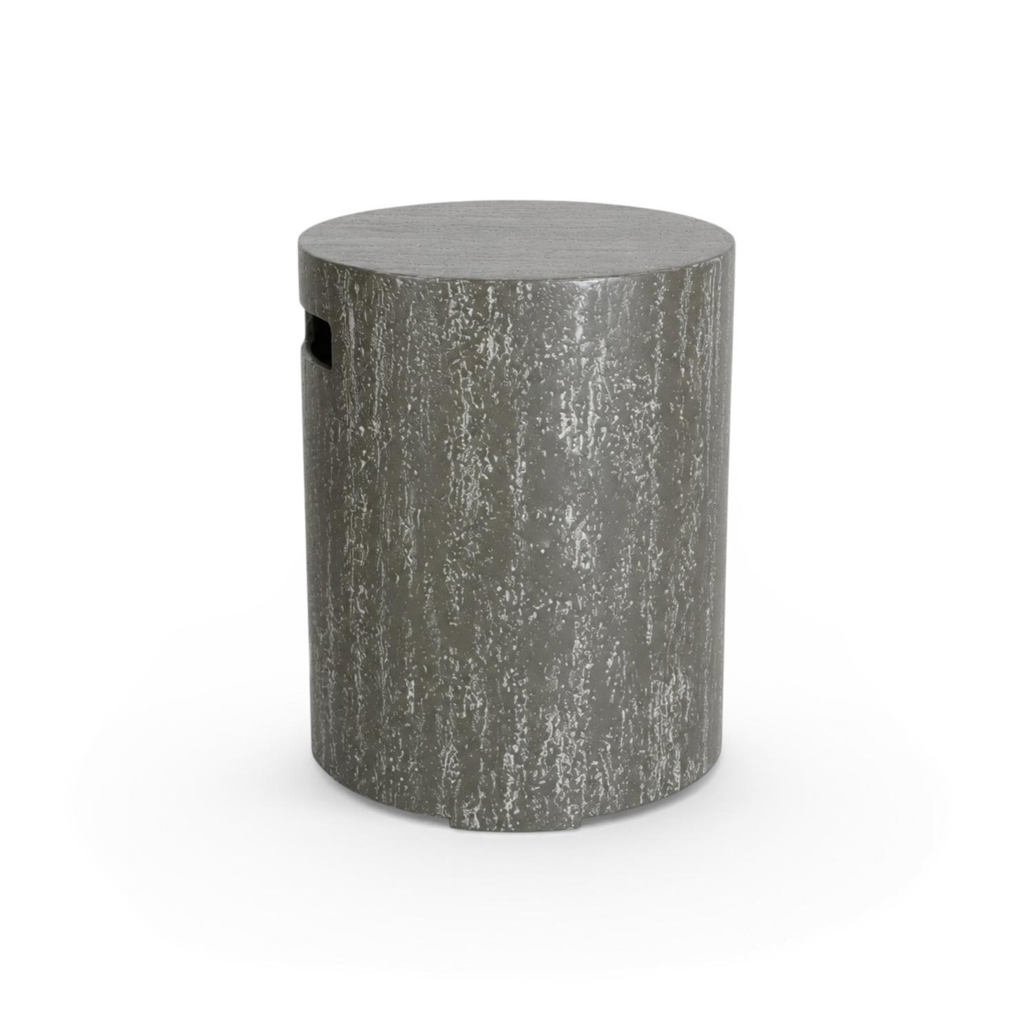Obudowa Okrągła Dark Travertine – Pokrywa na Butlę Gazową