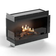 Flogs Box 1000 Left Corner - Bioethanol Fireplace