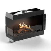 Flogs Box 1000 Left Corner (Flue Connection) - Bioethanol Fireplace