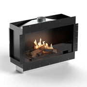 Flogs Box 1000 Single-Sided (Flue Connection) - Bioethanol Fireplace