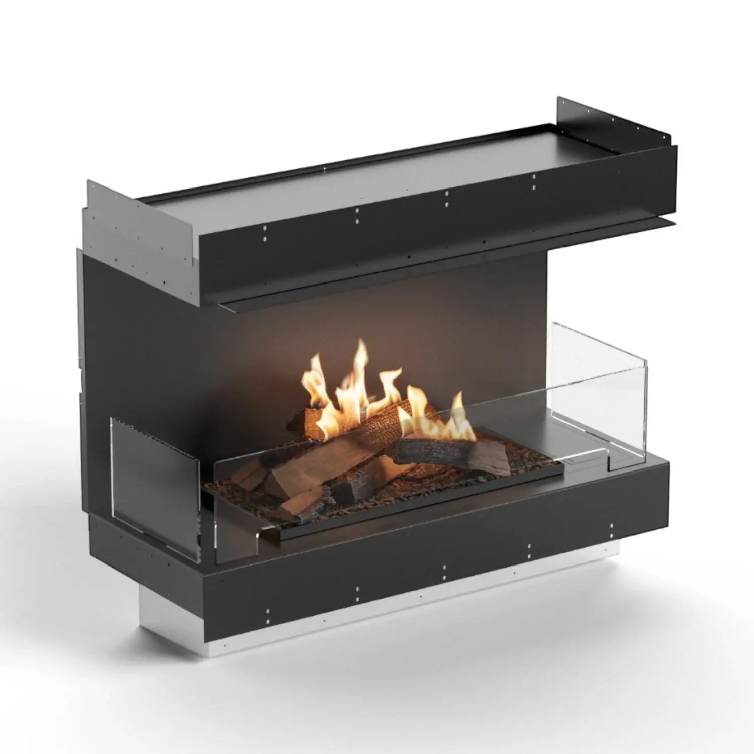 Flogs Box 1000 Three-Sided - Bioethanol Fireplace