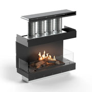 Flogs Box 1000 Three-Sided (In-Room Vent) - Bioethanol Fireplace