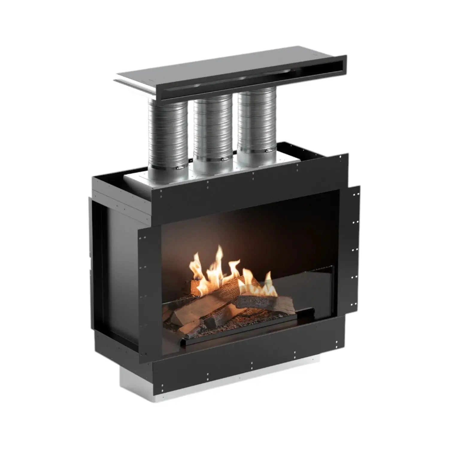 Flogs Box 800 Single-Sided (In-Room Vent) - Bioethanol Fireplace