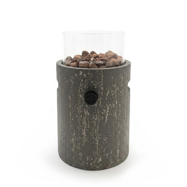 Lumi Stone Dark Travertine – stołowy kominek gazowy