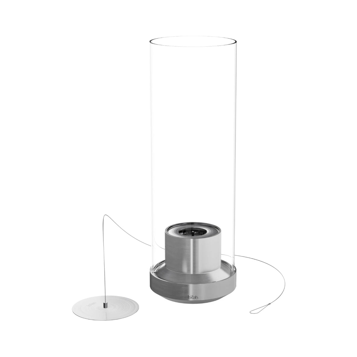 Dance 1200 Tabletop Fireplace - Silver