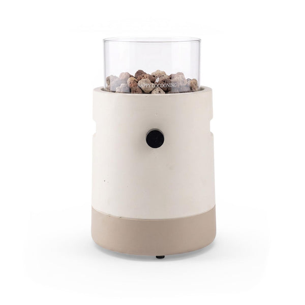Lumi Cone Split Beige – stołowy kominek gazowy