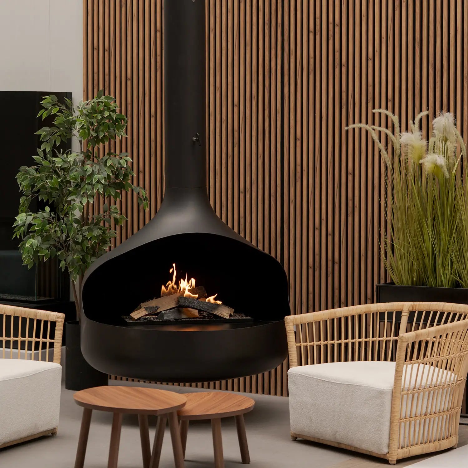 ONI Flogs - Ceiling-Mounted Bioethanol Fireplace