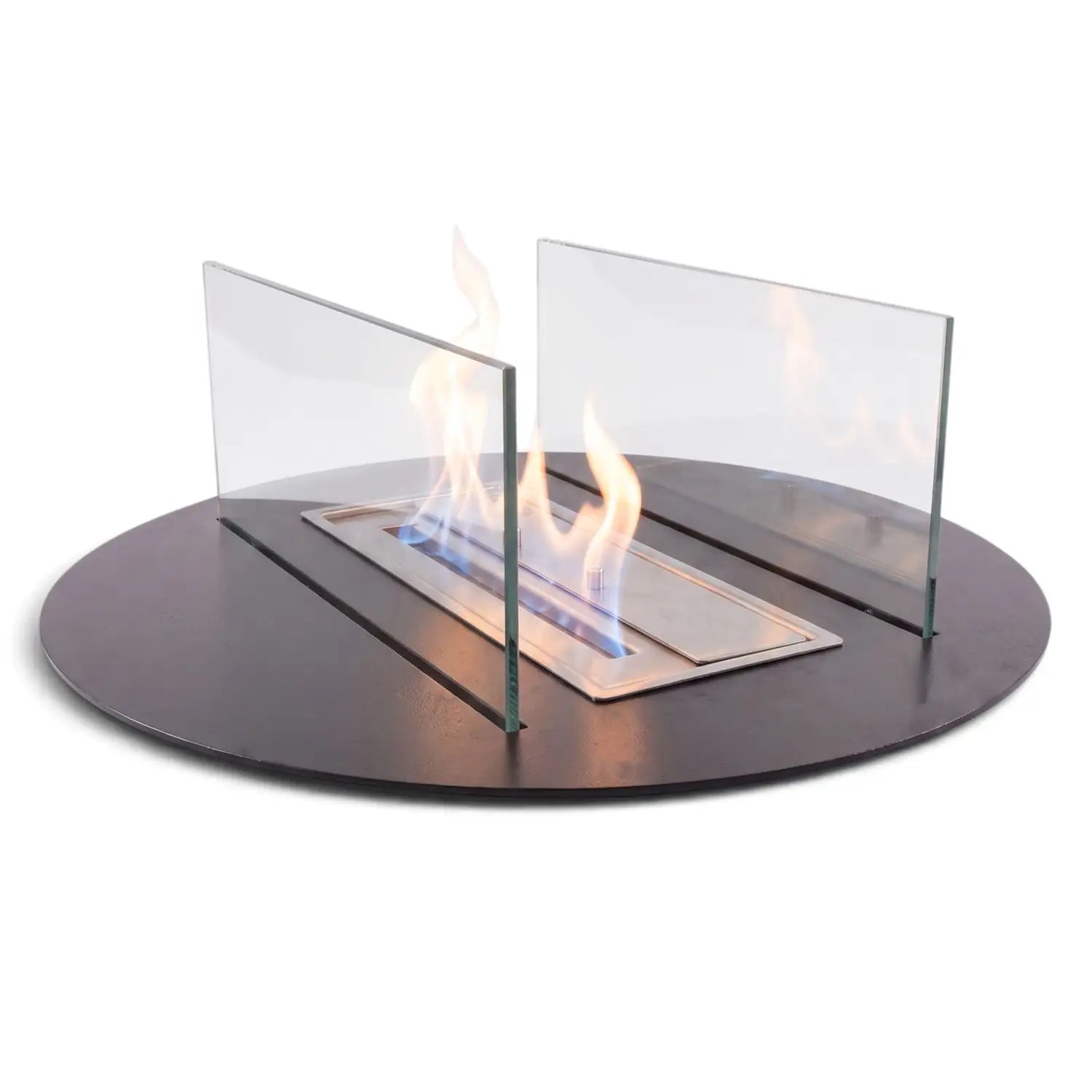 Bioethanol Burner Assembly 666 - Outdoor burner with glass and profile
