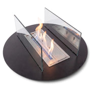 Bioethanol Burner Assembly 666 - Outdoor burner with glass and profile