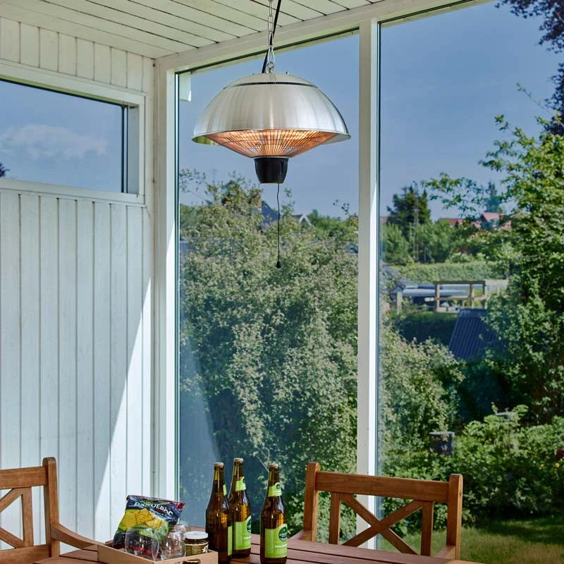 Grzejnik tarasowy wiszący 600-1500 W, HA, Ø42 cm
