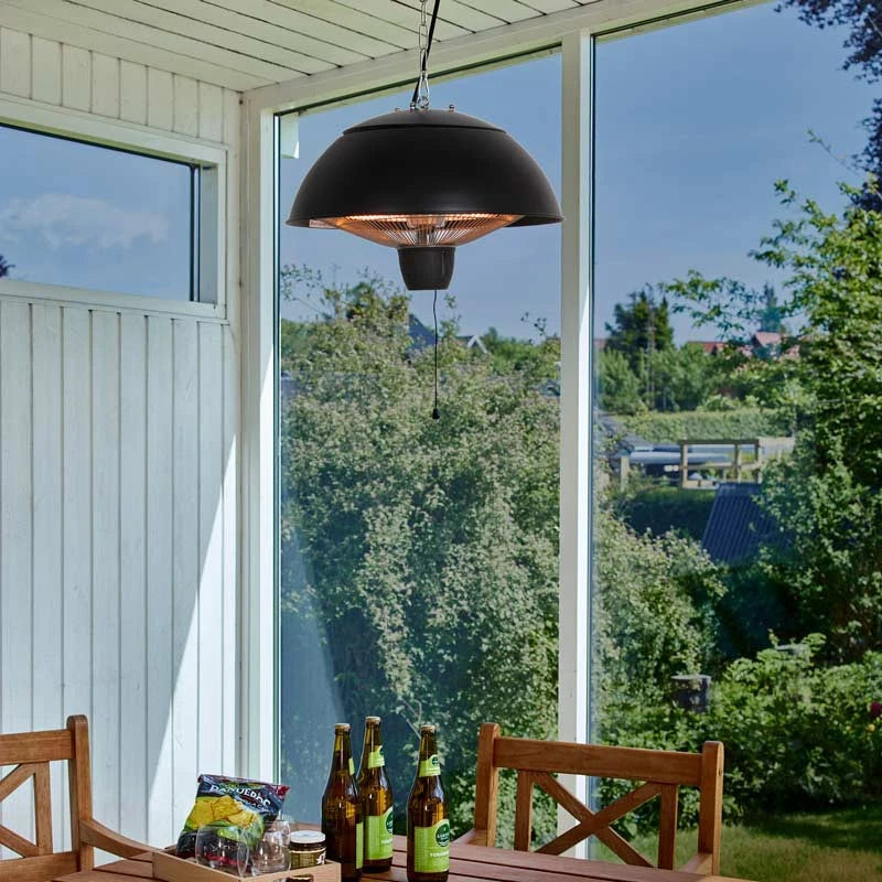Grzejnik tarasowy wiszący 600-1500 W, HA, Ø42 cm