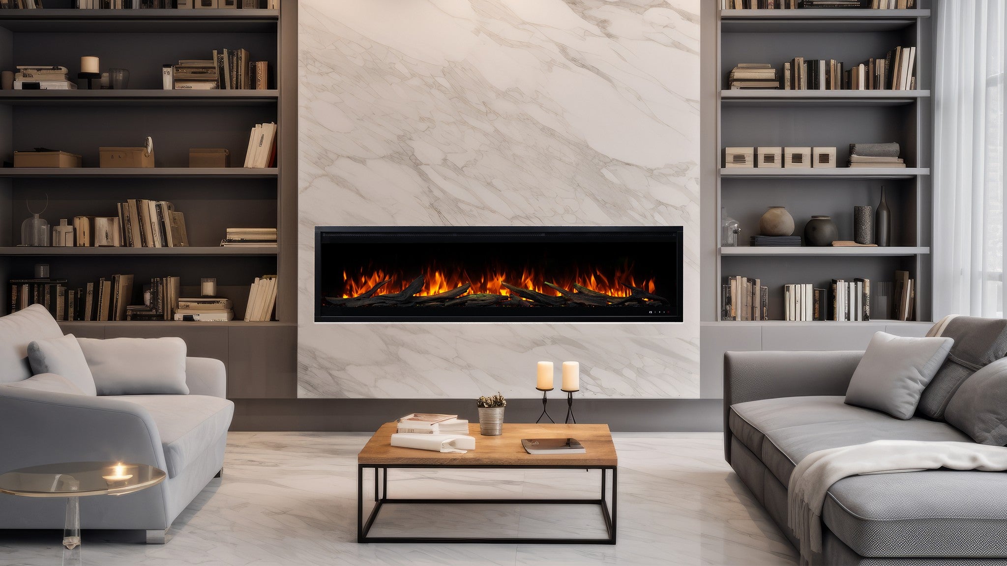 Aflamo Royal 3D 120 cm Electric Fireplace