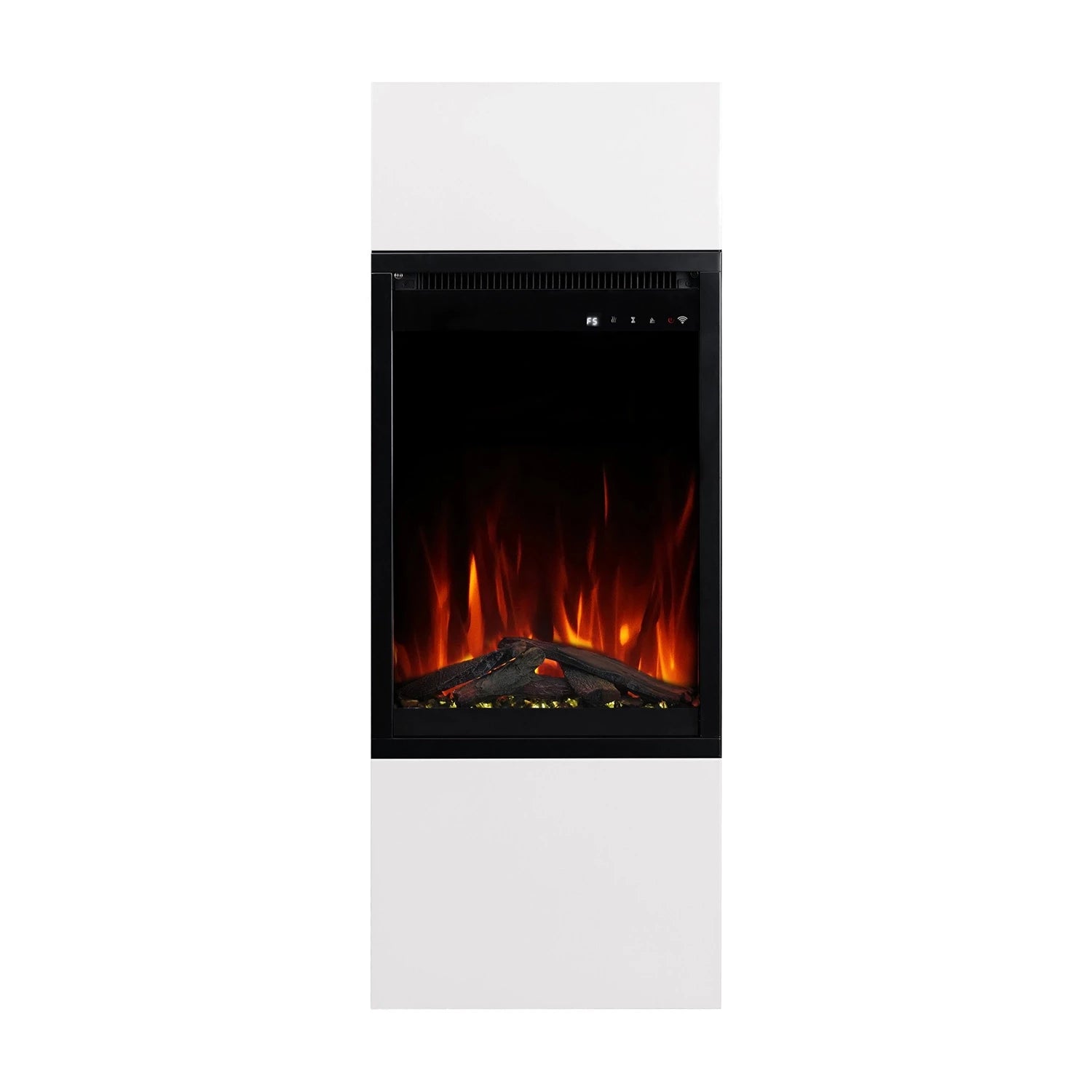 Milos 40 White – Freestanding Electric Fireplace