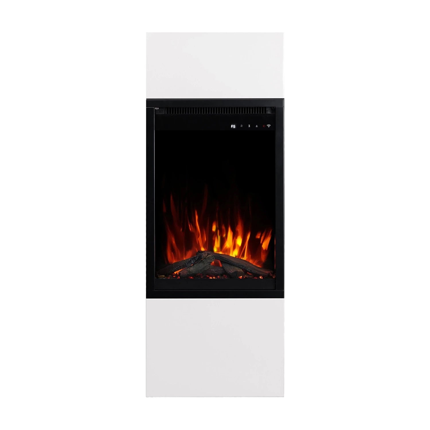 Milos 40 White – Freestanding Electric Fireplace