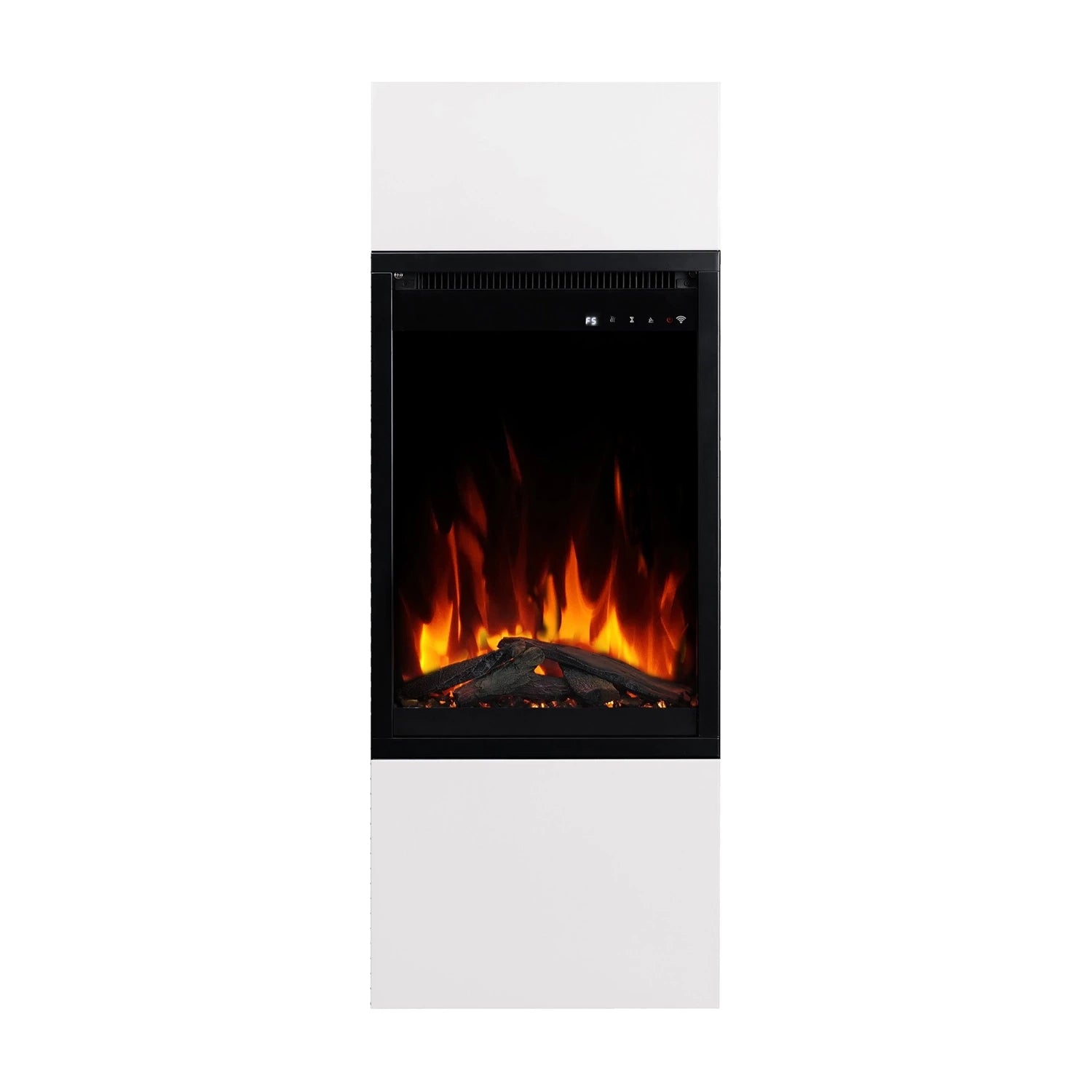 Milos 40 White – Freestanding Electric Fireplace