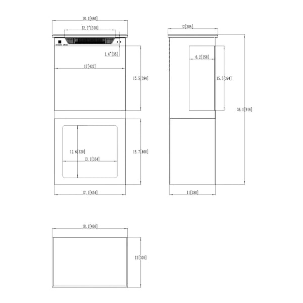 Tower + Stand - Czarny