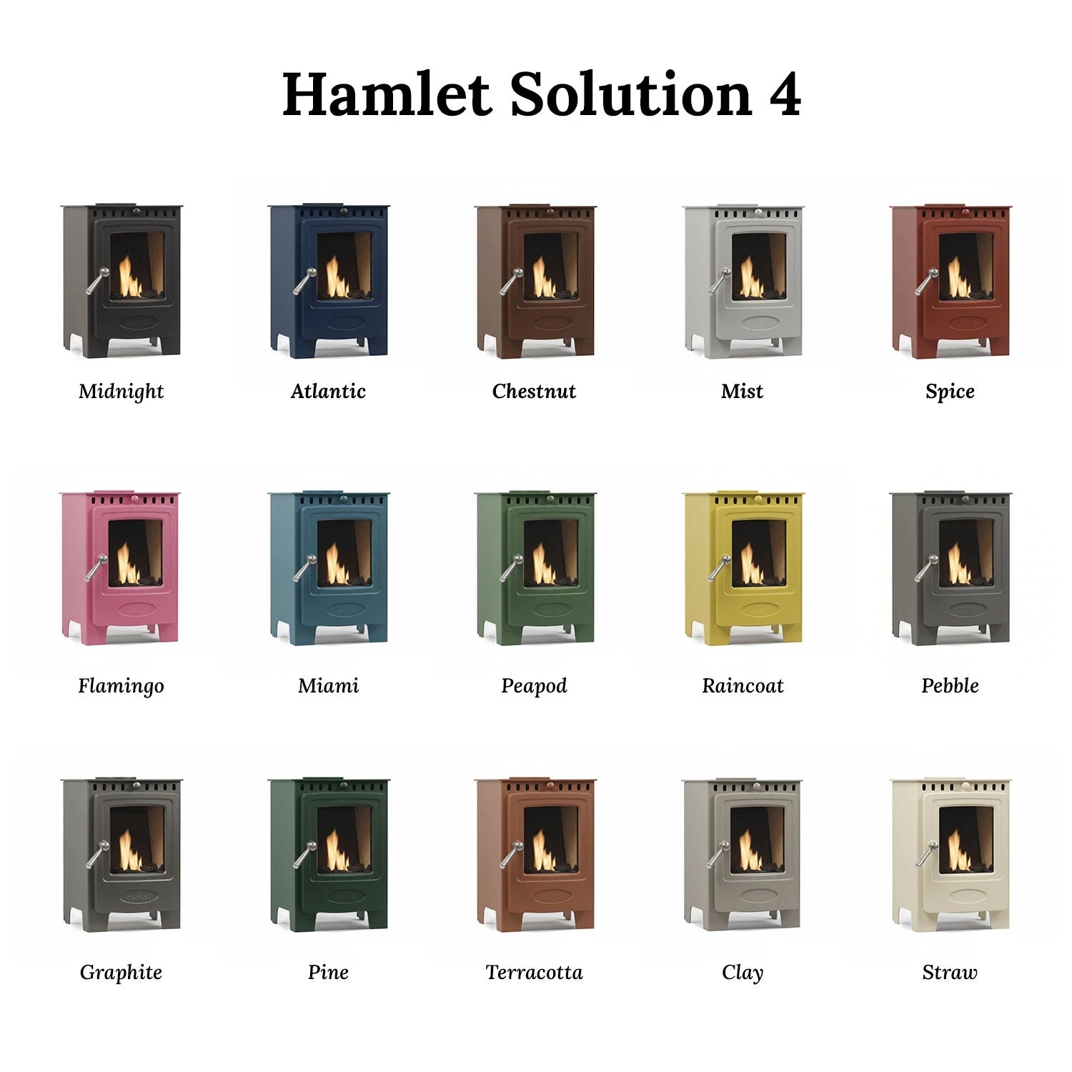 Hamlet Solution 4 Atlantycki Niebieski – Wolnostojący biokominek