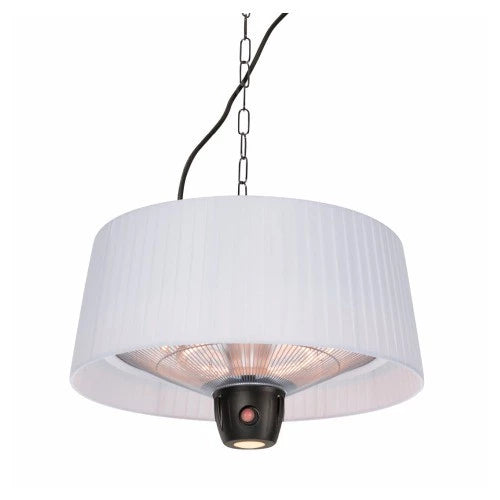 Wiszący biały grzejnik tarasowy Artix o mocy 1500 W