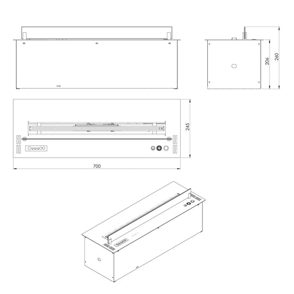 Zdalnie Sterowany Palnik BEV 700