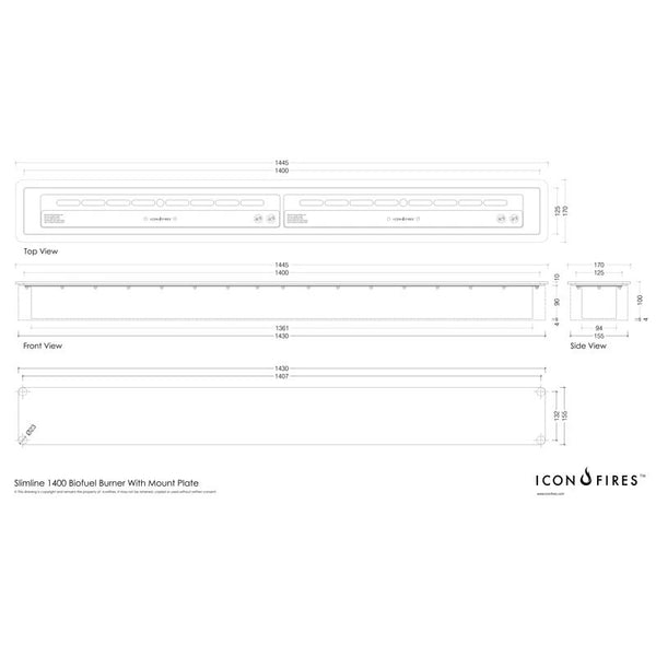 Icon Slimline 1400 Palnik