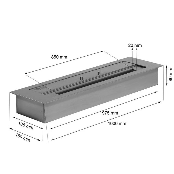 5 litrowy palnik zewnętrzny superior - S: 100 cm