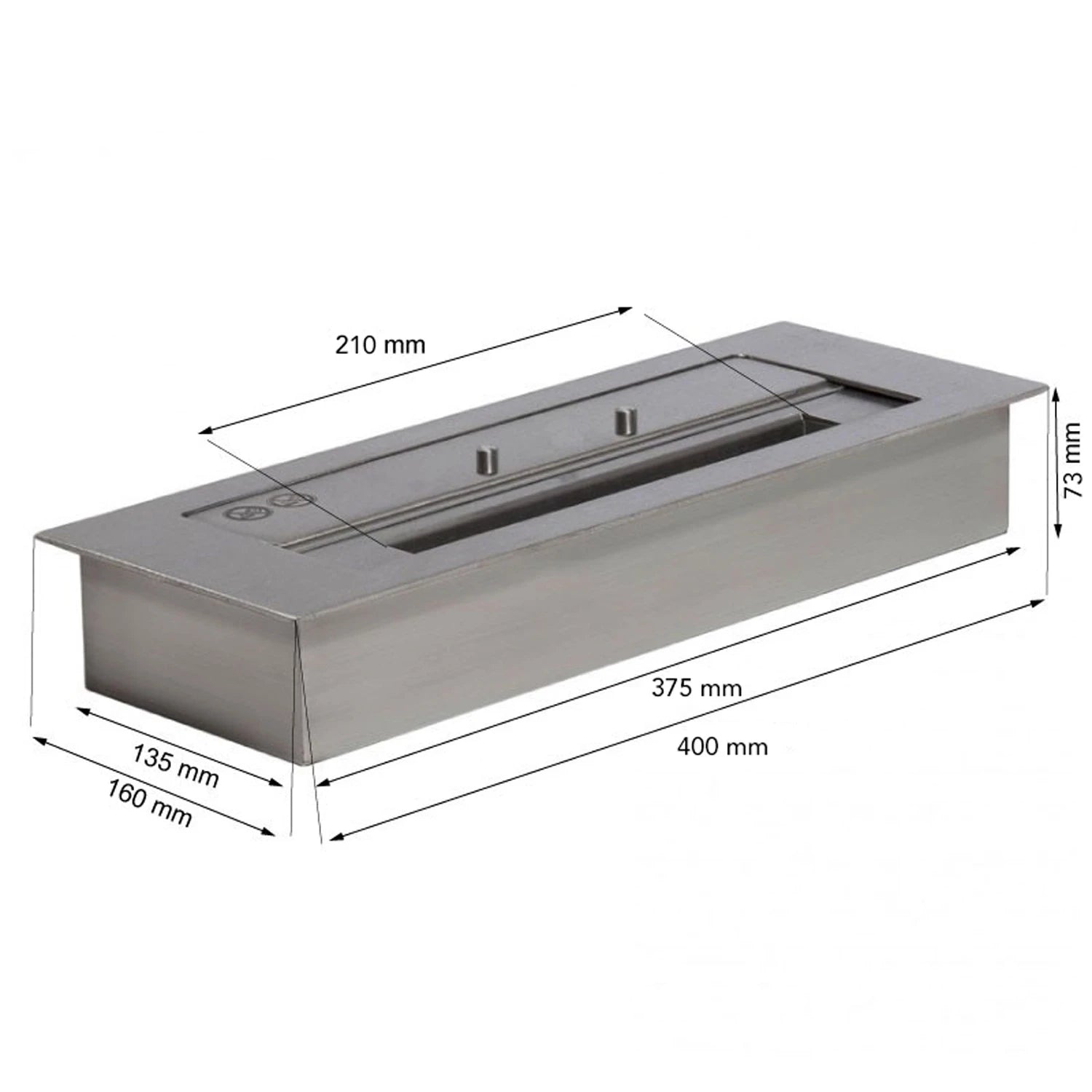 Palnik do biokominka Superior 2,0 litra 40 cm