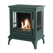 Nashville – Black Green Freestanding Bioethanol Stove