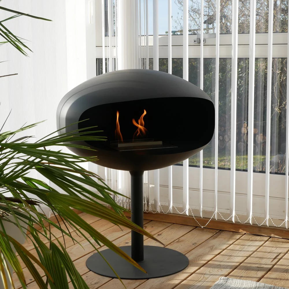 Cocoon Pedestal - czarny z czarną podstawą