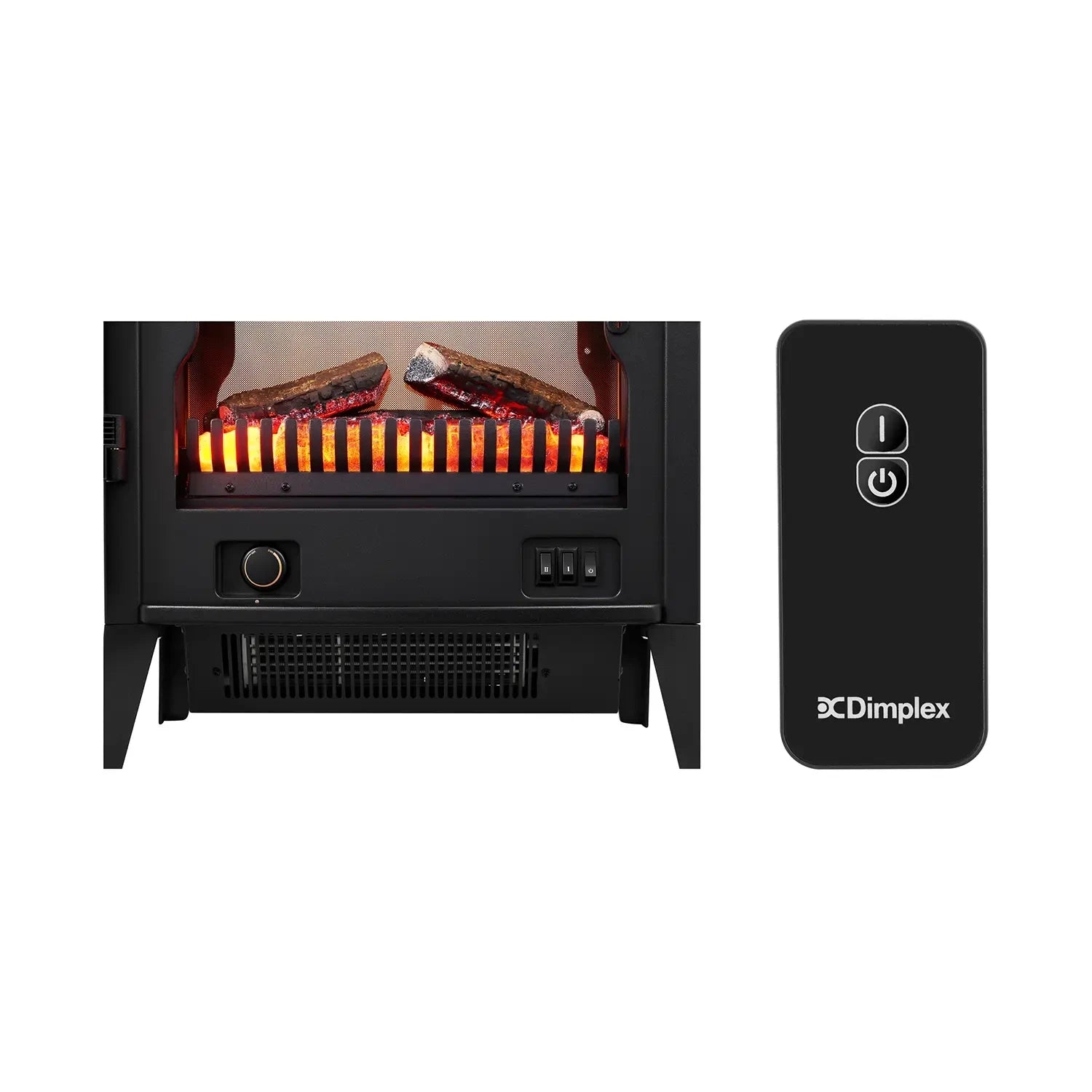 Lucia Electric Stove Fireplace - Black