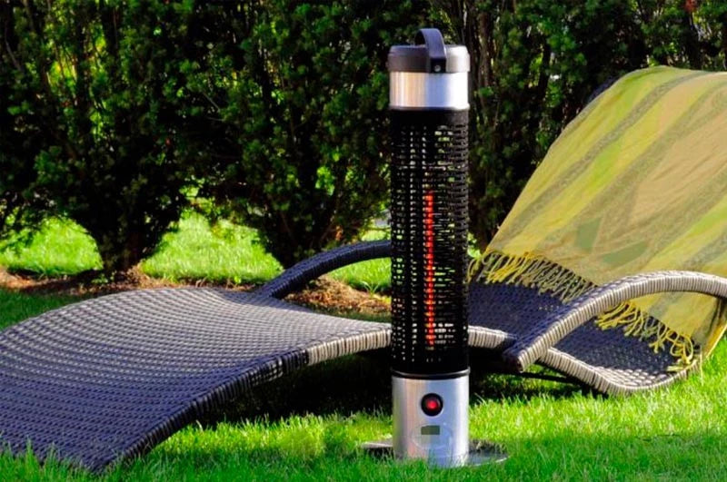 Grzejnik tarasowy podblatowy model 1200 W srebrny