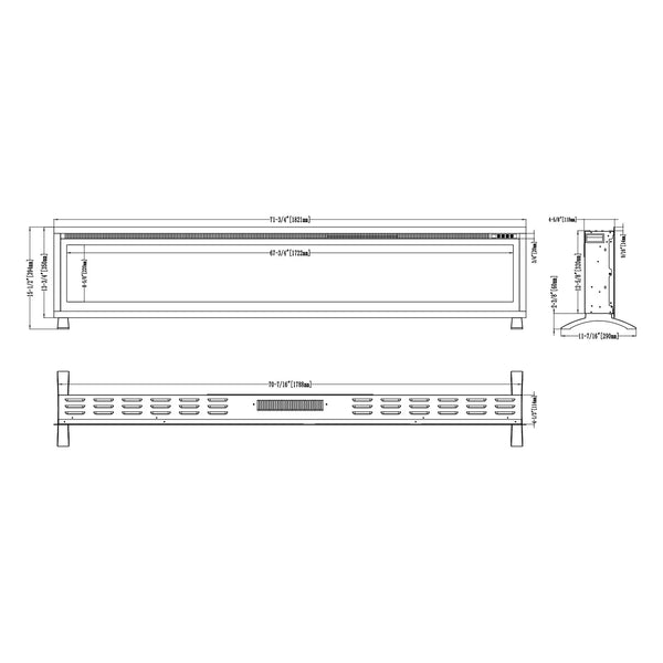Elektryczny kominek Regal 182