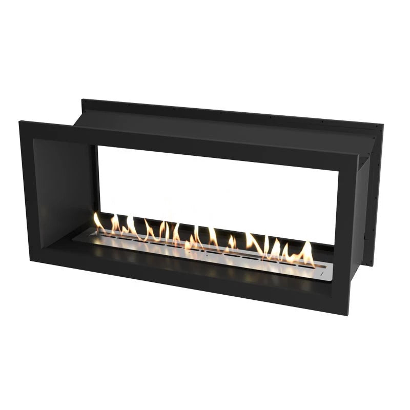 Icon Dwustronny Slimline Firebox SFBDS1350 - Czarny