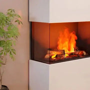 Panel szklany Glow Fire do kominków na parę wodną