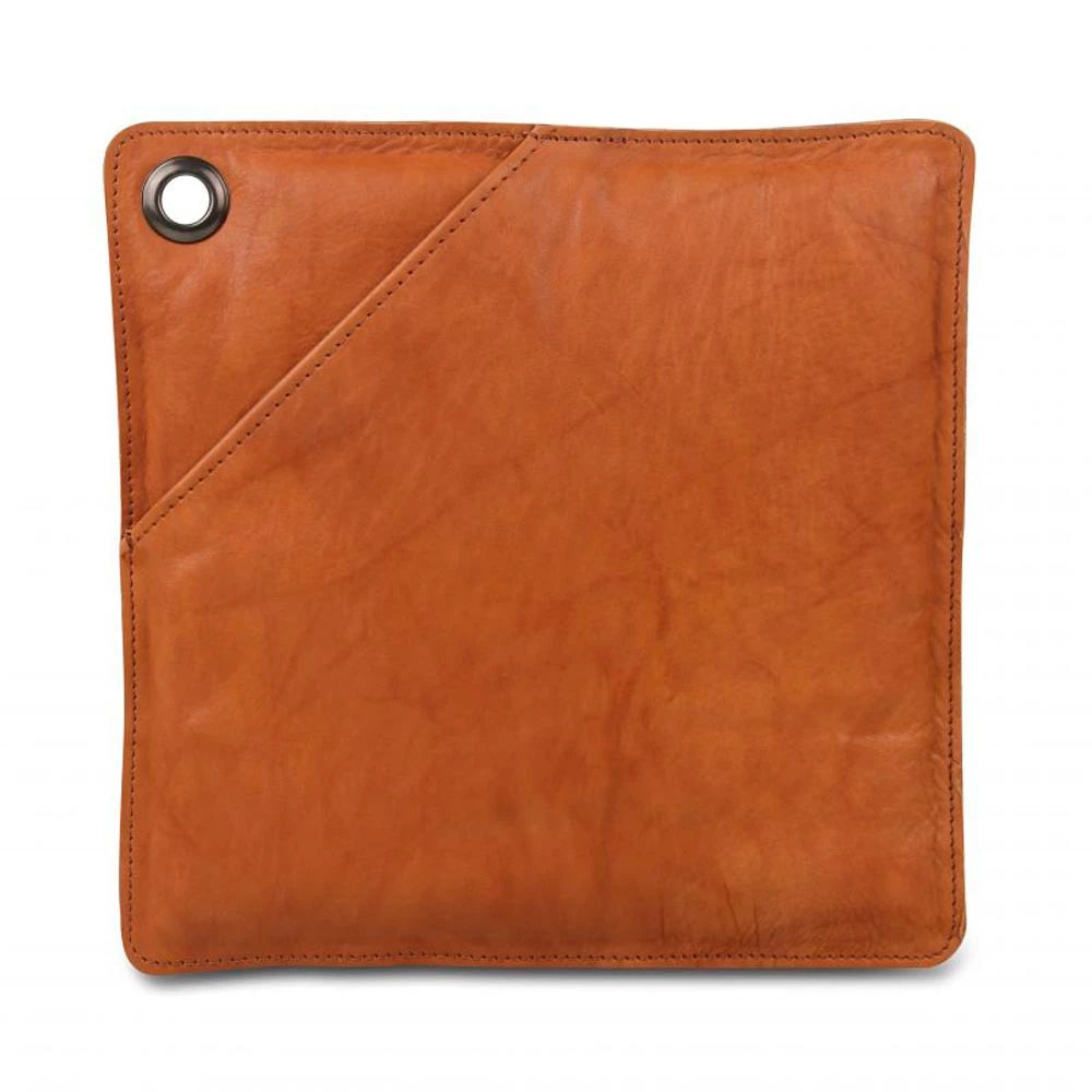 Uchwyt na garnek z brązowej skóry