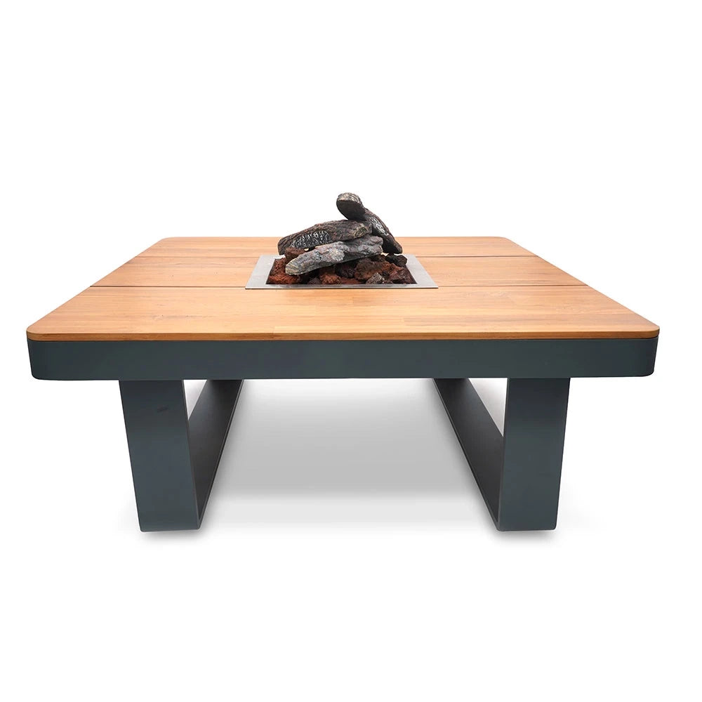 Stół z paleniskiem gazowym Horizon 95 Smokey Anthracite – kwadratowy