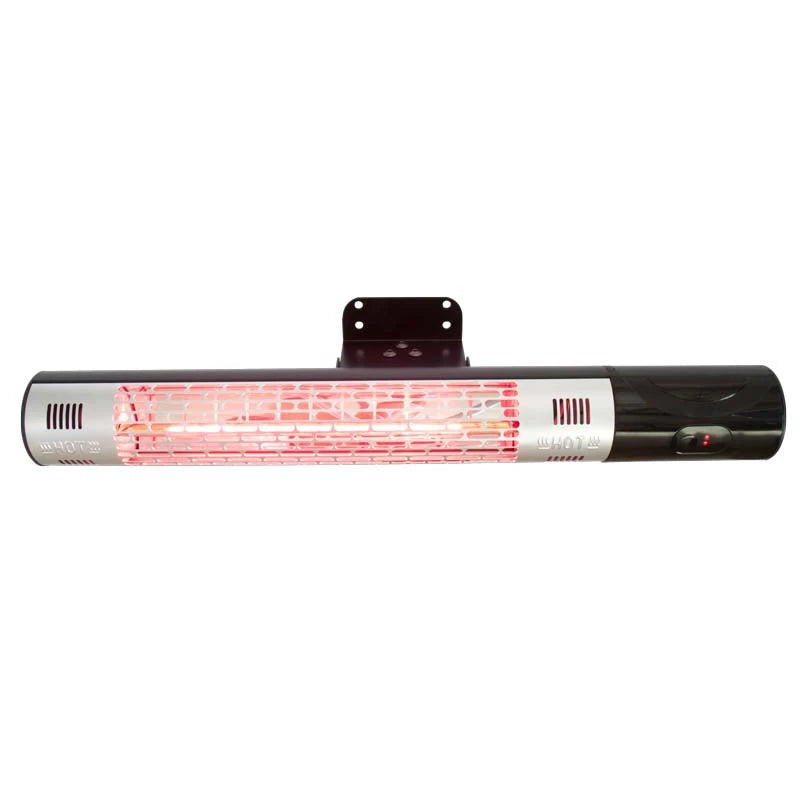 Grzejnik tarasowy naścienny 1500 W, czarny pilot
