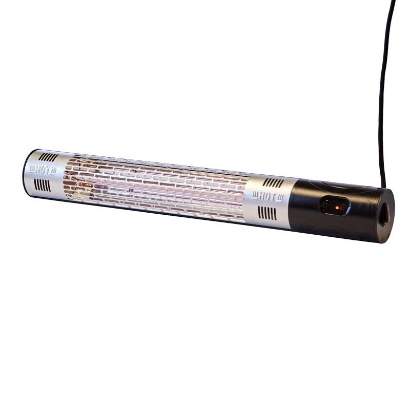 Grzejnik tarasowy naścienny 1500 W, czarny pilot