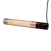 Grzejnik tarasowy naścienny 1500 W, czarny pilot